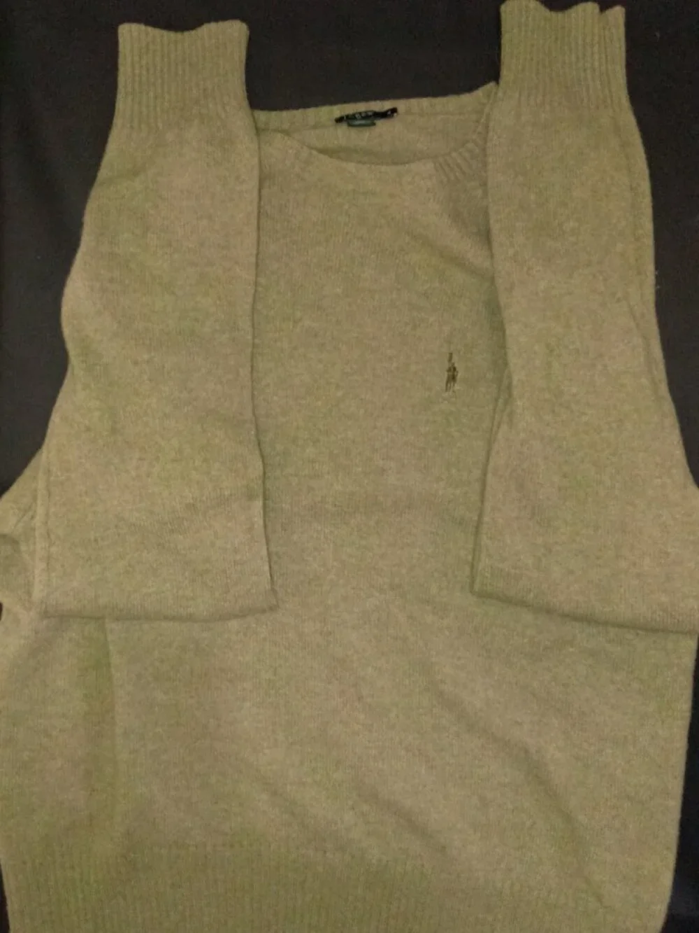 J. Crew Factory 100% Lambswool Sage Crewneck Sweater XL